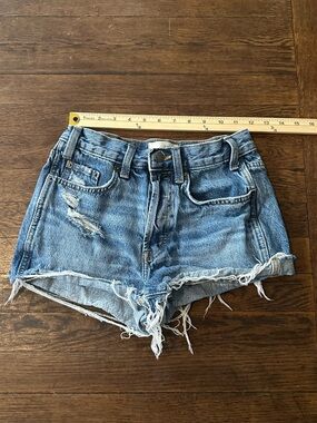 Universal thread high rise distressed mini shorts size 2